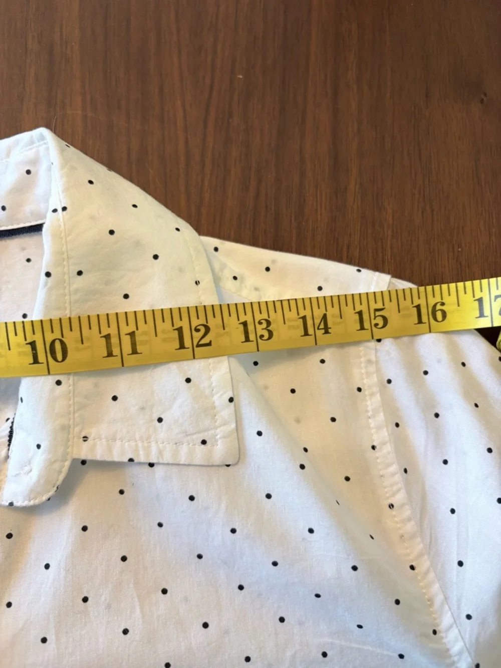 Tommy Hilfiger Polka Dot Button Down Shirt White Black Classic Preppy Blouse Med - Picture 11 of 13